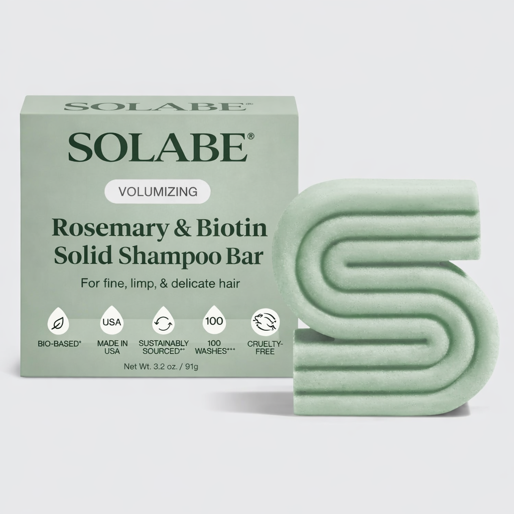 Shampoo em barra volumizador de alecrim e biotina